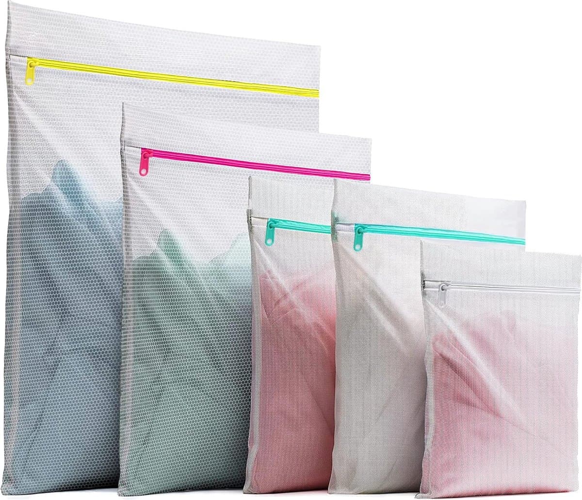 Goodivery ® Complete Set van 5 Wasnetten voor Bescherming van Gevoelige Kledingstukken in de Wasmachine — afbeelding 1