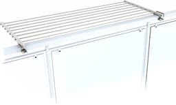 Foxydry Duo 202 cm balkon droogrek - wit - rechthoekige reling — thumbnail 2
