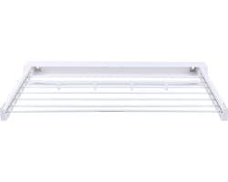 Gran Vida® - Opvouwbaar Droogrek - Muurbevestiging - Ruimtebesparend - Wit - 86 x 38 x 11cm