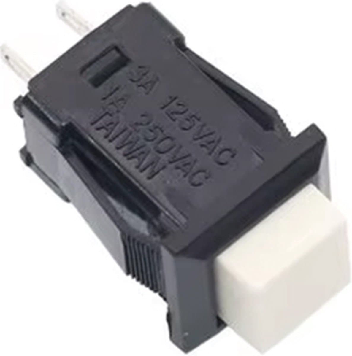 Schakelaar vierkant 10mm Momentary 250V/1A D-429B self-reset — afbeelding 1
