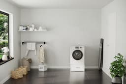 Wasophoogte® Wasmachine verhoger met lade - Wasmachine opbouwmeubel XL - Wasmachine sokkel - 31cm hoog - Wit - Universeel - 63*63 (LxB) - Inclusief wandbeugels — thumbnail 4