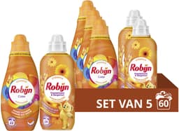 Robijn - Wasmiddel en Wasverzachter Pakket - Color + Passiebloem & Bergamot - 5 stuks - (60 Wasbeurten) - Voordeelverpakking — thumbnail 1