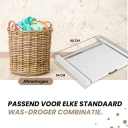 Dastium Home - Stapelkit Wasmachine en Droger - Stapelset Wasmachine en droger - Tussenstuk Wasmachine en Droger - Universeel — thumbnail 5
