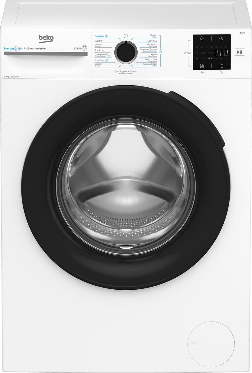 Beko BM3WFU3741W - Wasmachine - 1400 RPM - 7kg - 76 dB - A label - Wit — afbeelding 1
