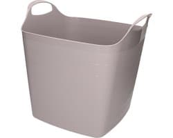 Flexibele kuip - 25L - kunststof - taupe - emmer - wasmand — afbeelding 1