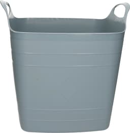 Bathroom Solutions Flexibele kuip - 2x stuks - blauw - 25 liter - kunststof - emmer - wasmand — thumbnail 2