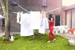 Brabantia Lift-O-Matic Droogmolen - met Metalen Grondanker - 60 m — thumbnail 5