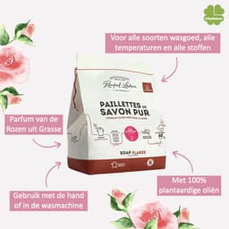 Marseille zeepvlokken rozen geur 750g | Rampal Latour | Zuinig Ecologisch Milieuvriendelijk Hypoallergeen | Zonder conserveermiddel — thumbnail 2