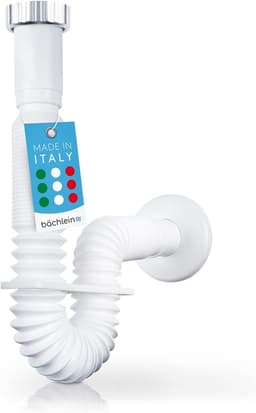Flexibele afvoerslang voor wastafel - 32 mm - uitschuifbaar van 320-800 mm — thumbnail 1