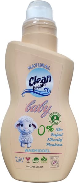 BABY WASMIDDEL 2x - VOORDEEL VERPAKKING - NATUURLIJK - CLEAN DREAM — thumbnail 3