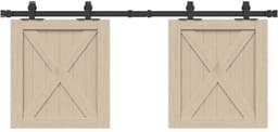 vidaXL - Ophangset - voor - schuifdeur - 122 - cm - koolstofstaal — thumbnail 3