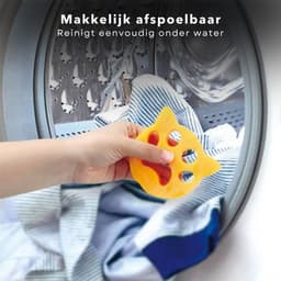 Cheqo® Haarverwijderaar Wasmachine - Huisdierhaar Wasmachine - Anti Haar Drogerballen - Hondenhaar Verwijderaar - Zachte Elastische Magneet - Voor Droger en Wasmachine - 2 Stuks — thumbnail 4