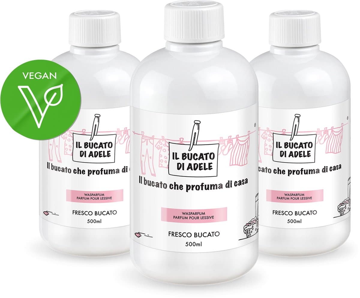 Il Bucato di Adele Wasparfum - Italiaanse Was Parfum - Frisse Was 3x 500ml — afbeelding 1