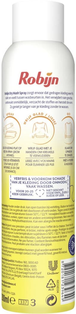 Robijn - Zwitsal - Dry Wash Spray - Voordeelverpakking - 200 ml - Voordeelverpakking - 2 stuks — thumbnail 4