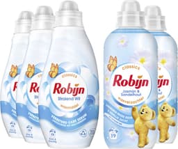 Robijn Perfect Match Wasmiddel en Wasverzachter Pakket - Stralend Wit + Jasmijn & Sandelhout - voor langdurige witbescherming - set van 5 (60 wasbeurten) — thumbnail 2
