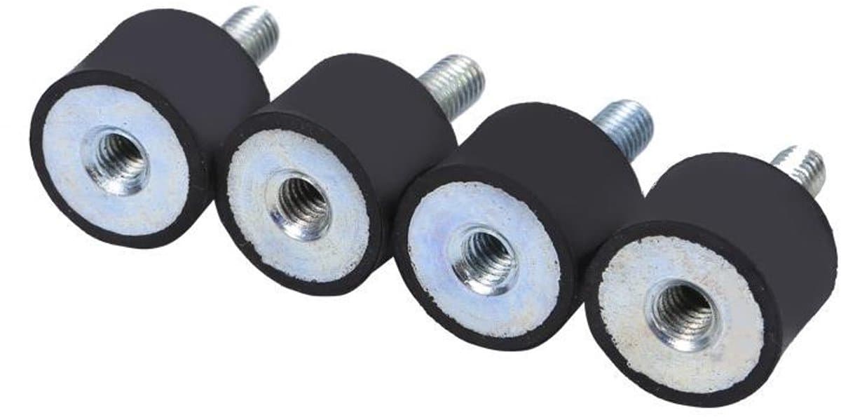 Allecto Plus - Rubber Trillingen Isolatie Mounts voor Auto en Boot - 4 Stuks M8 M6 Anti-Vibratie Isolator Schokdemper - Silentblock Klossen (VD20*15 M6*18) — afbeelding 1
