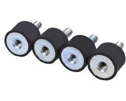 Allecto Plus - Rubber Trillingen Isolatie Mounts voor Auto en Boot - 4 Stuks M8 M6 Anti-Vibratie Isolator Schokdemper - Silentblock Klossen (VD20*15 M6*18)