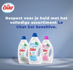 Le Chat Gel Sensitive - Vloeibaar Wasmiddel - Geschikt Voor Alle Was - Frisse Geur - Marseille Zeep - Voordeelverpakking - 4 x 33 Wasbeurten — thumbnail 5