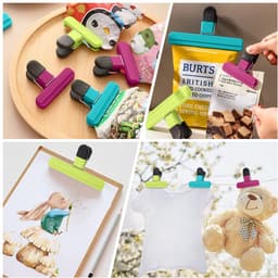 Ibenzoa® Veelzijdige Set van 6 Grote Voedselclips voor Verse Snacks en Meer — thumbnail 2