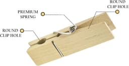 Mini Houten Klemmen - Decoratieve Wasknijpers voor Foto's en Ansichtkaarten (100 Stuks) — thumbnail 4