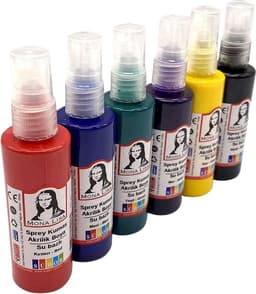 SÜDOR Textielverf Set , textile color Tie-Dye T-shirtverf Waterdicht 6 x 70ml in spuitflessen blauw, rood, geel, groen, paars, zwart (set van 6) — thumbnail 2