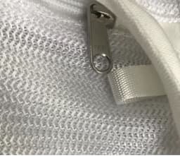 Wasnet 20 x 30 cm met rits - Wit - 2 stuks — thumbnail 3