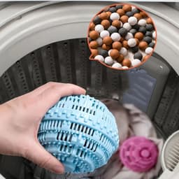 2 Stuks ecologische wasbal - keramische balletjes - duurzaam - wasballen - blauw - wasmachine reiniger - wasmachine - wasmiddel niet nodig — thumbnail 2