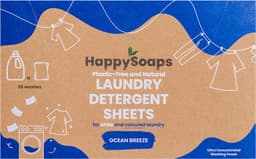 Laundry Sheets HappySoaps - Wasstrips - Wasmiddeldoekjes - Gekleurde en Witte Was - 35 stuks — thumbnail 1