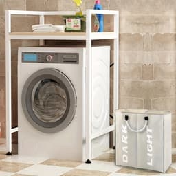Bovista Wassorteerder - Wasmand 2 Vakken - Laundry Basket - Wassorteerder Op Wieltjes - Bag - Donkergrijs — thumbnail 3