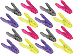 5five Wasknijpers - 128x stuks - gekleurd - kunststof - 8,5 cm - was ophangen — thumbnail 4