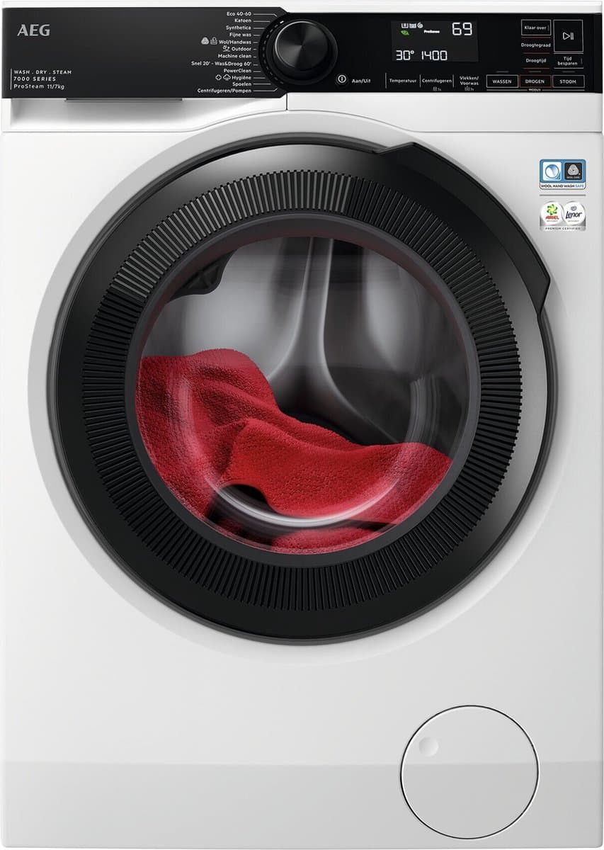 AEG LWR76144 7000 Series 7000 ProSteam® - Was-droogcombinatie - Condensatie - 11 kg — afbeelding 1