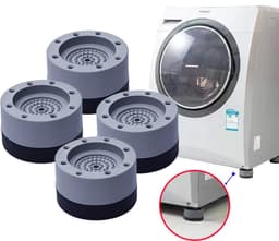 4 Stuks Trillingdempers - Antislip Wasmachine Voeten - Voeten voor Wasmachine - Wasmachine Verhoger - Wasmachine Dempers - LOUZIR — thumbnail 1