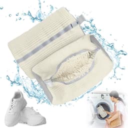 Waszak - Wasnet Voor Schoenen - Waszak Voor Schoenen - Schoenen Waszak - 39 x 19 Cm - Netje Anti-Vervorming - Delicaat Wasgoed - Schoen Wassen - Schoenenwaszak - Wasgoed - Wasmachine - Schoenen / Sneakers - Met Rits En Hangende Ring - Herbruikbaar — thumbnail 1