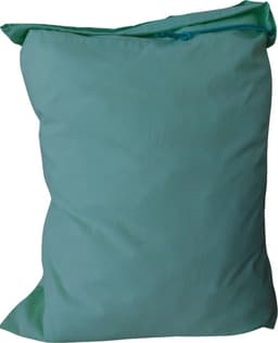 Katoenen waszak -XL - met trekkoord - aqua green — thumbnail 2