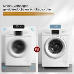 8 stuks anti-vibratie pads voor wasmachines, anti-geluid wasmachine voeten met rubberen pads voor wasmachines, wasdrogers, meubels, anti-vibratie wasmachine pads - 8 grijs - 6.5*2cm — thumbnail 3