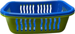 HL - Wasmand - Wasmanden - Set - 30 Liter Blauw & Groen - Kunststof - 2 stuks — thumbnail 3