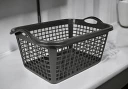 HL - Wasmand - Wasmanden - Set - 2 stuks - 45 liter - 58 x 43 x 29 cm - Blauw & Antraciet. — thumbnail 3