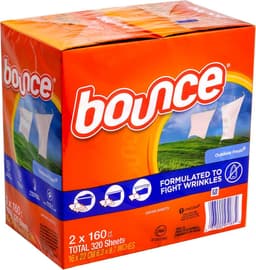 Bounce Outdoor Fresh Droogtrommeldoekjes - 320 Stuks (2x160) - Wasverzachter Doekjes voor Frisse Geur en Zachte Kleding - Vermindert Statische Elektriciteit en Pluis — thumbnail 3