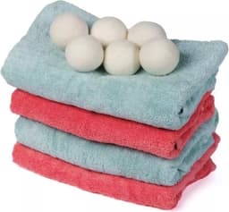 Droger Ballen Wol – Wasbollen - Wasdroger Herbruikbare Wollen Droger Ballen – Droogballen voor snellere droogtijd- set 6 stuks — thumbnail 3