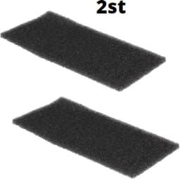 Filter - 2 STUKS - schuim schuimfilter droger - 220 x 110 mm - foam filter wasdroger warmtewisselaar geschikt voor Whirlpool Bauknecht Ignis - 481010354757 — thumbnail 2