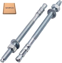 Wigankers - Keilankers metalen pluggen - Beton bevestigen - Verzinkt staal - M8 x 120 mm - Zilverkleurig — thumbnail 2