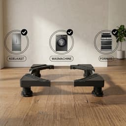 Vonia Wasmachine Verhoger - Universele verhoging voor Witgoed - Verstelbaar - 300 KG - Zwart — thumbnail 5