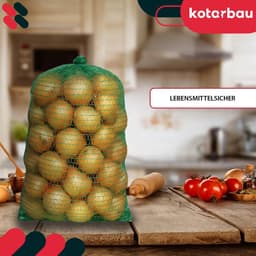 Raschelzakken - Aardappelzakken Fruitzakken - Verse Opslag - Optimale Luchtcirculatie - 35 x 50 cm - Groen — thumbnail 3
