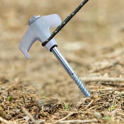 Grondanker - Tentharingen - Tent Beveiligen - Lichtgevend in donker - 20 cm - Wit — thumbnail 2