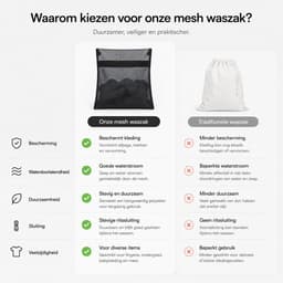 BOTC Waszakken - Wasnetten - Set van 3 - 30x40cm - Bescherm je Wasgoed en Wasmachine - Zwart — thumbnail 3