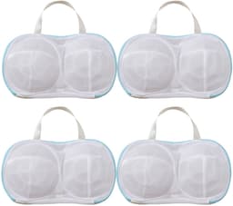 4-delige waszak set voor bh’s – Wasnet met rits – Herbruikbare waszakken voor lingerie en kleine kledingstukken — thumbnail 1