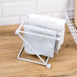 Vouwbaar Droogrek voor Keukenhanddoeken en Afwasdoeken - Minimalistische Organizer voor Handdoek en Keukenrag — thumbnail 5