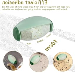 Herbruikbare Lint Roll Set van 2, 10.2 x 6.5 cm, Wasbare Lintrollen voor Kleding, Meubels en Trousers (Lichtgroen & Wit) — thumbnail 2