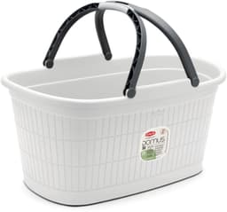 Heupwasmand met handgrepen 'Domus' - 35 liter - Dust White — thumbnail 1