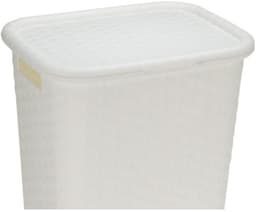 Benson Wasmand - rotan - met deksel - wit - 60 liter - 33 x 44 x 60 cm - kunststof — thumbnail 5